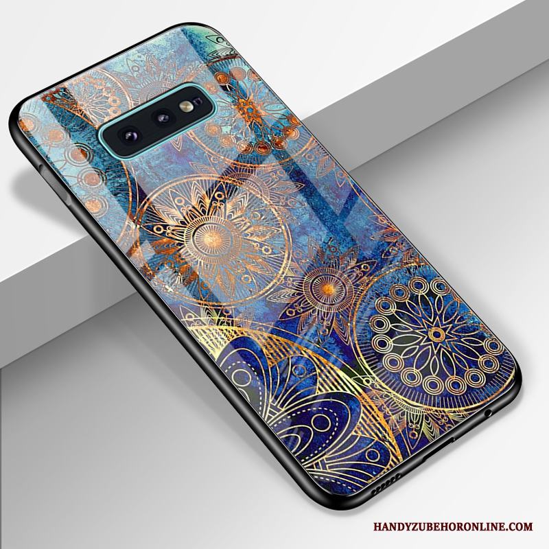 Samsung Galaxy S10e Kreativa Härdat Glas Mjuk Skydd Fallskydd Skal Telefon Stjärna