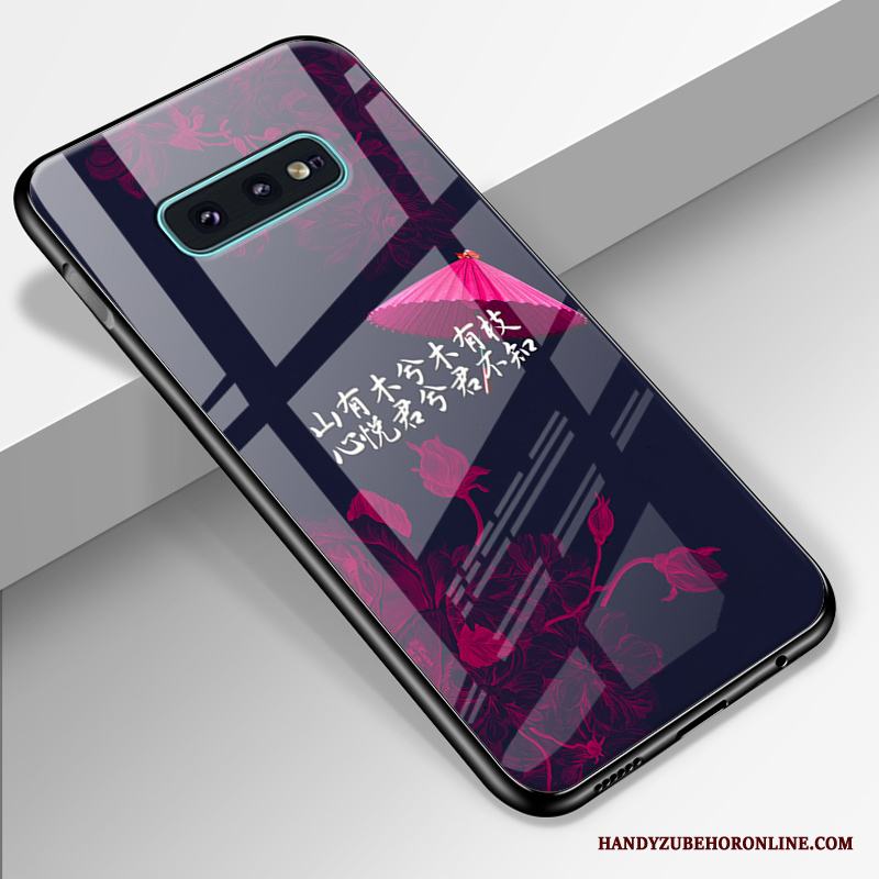 Samsung Galaxy S10e Kreativa Härdat Glas Mjuk Skydd Fallskydd Skal Telefon Stjärna