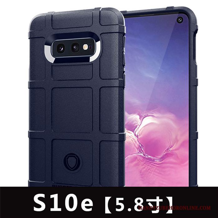 Samsung Galaxy S10e Ny Skal Nubuck Enkel Svart Telefon Mjuk