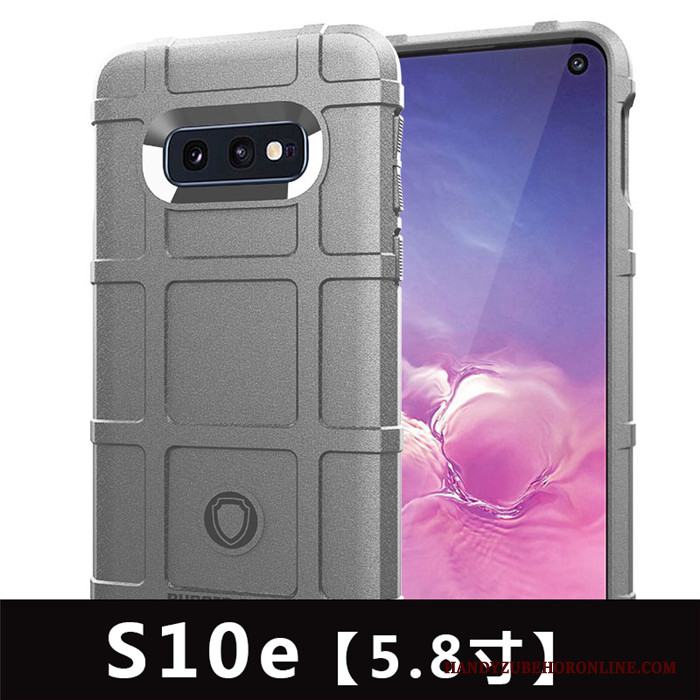 Samsung Galaxy S10e Ny Skal Nubuck Enkel Svart Telefon Mjuk