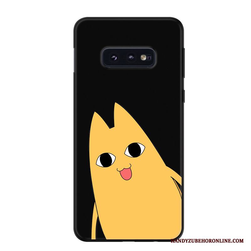 Samsung Galaxy S10e Silikon Personlighet Skal Telefon Mjuk Fodral Fallskydd Svart