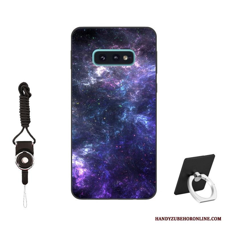 Samsung Galaxy S10e Skal Anpassa Skydd Fodral Mobil Telefon Personlighet Kreativa Svart