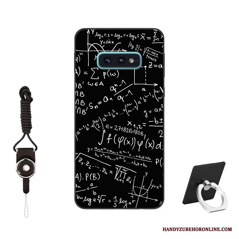 Samsung Galaxy S10e Skal Anpassa Skydd Fodral Mobil Telefon Personlighet Kreativa Svart