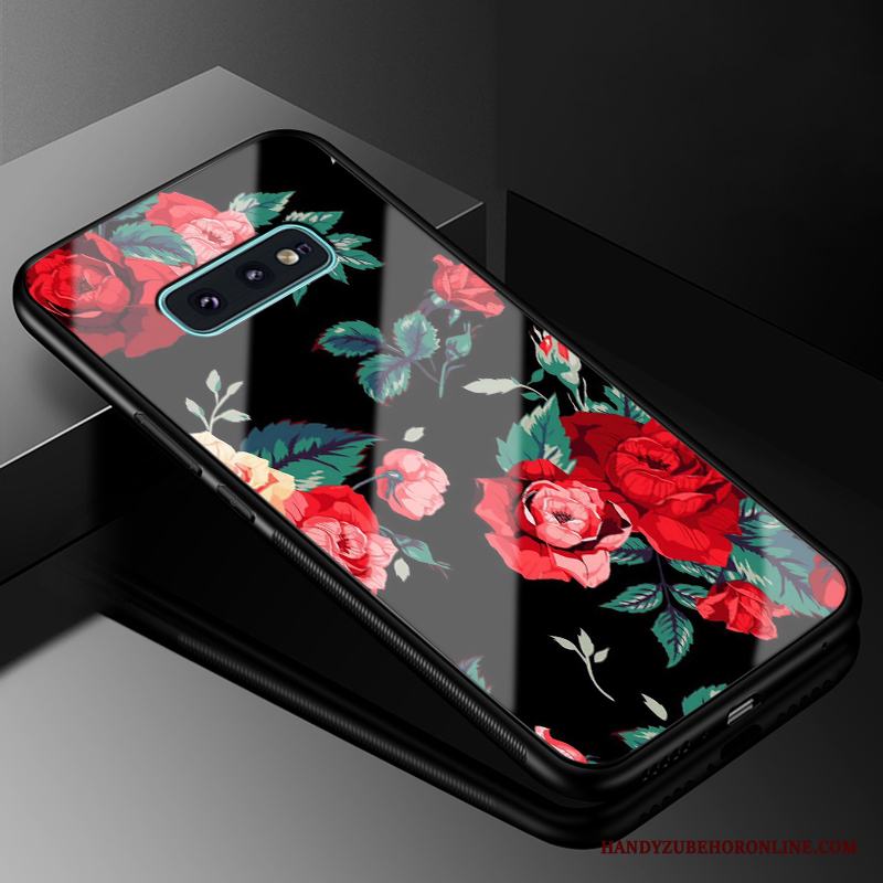 Samsung Galaxy S10e Skal Mobil Telefon Glas Fodral Europa Skydd Stjärna