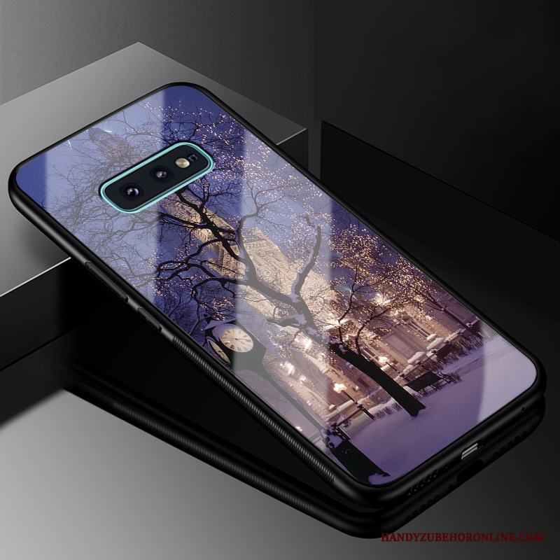 Samsung Galaxy S10e Skal Mobil Telefon Glas Fodral Europa Skydd Stjärna