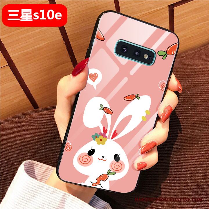 Samsung Galaxy S10e Skal Personlighet Konst Rosa Enkel Fallskydd All Inclusive Silikon