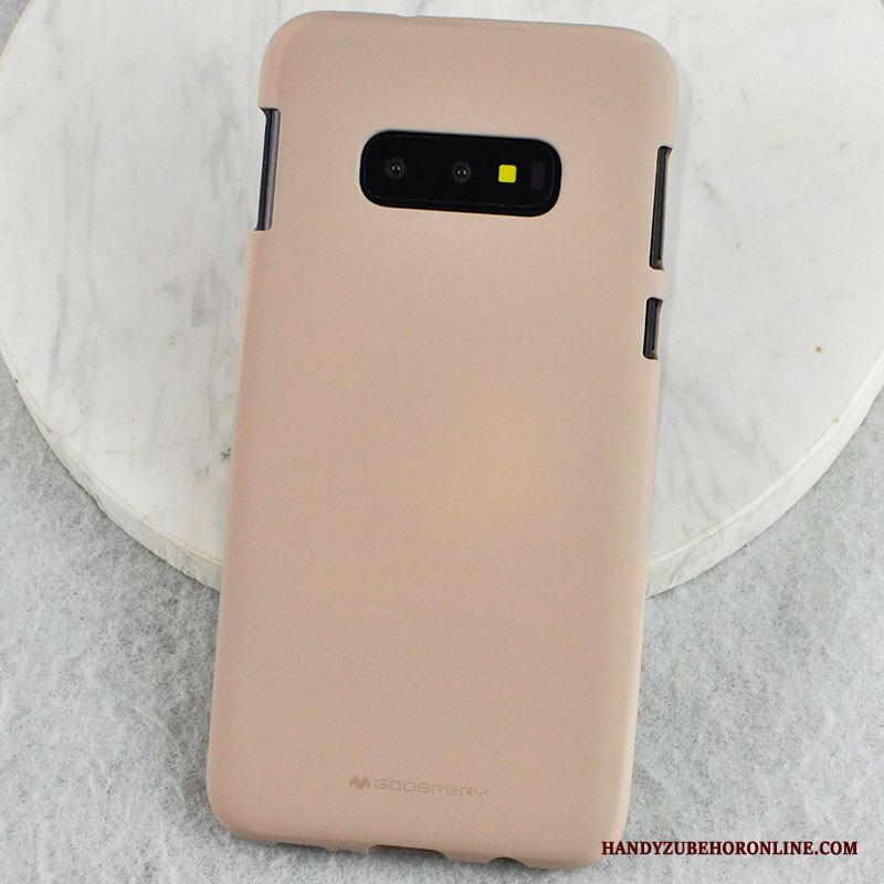 Samsung Galaxy S10e Skal Slim Känna Nubuck Fodral Silikon Stjärna Mjuk