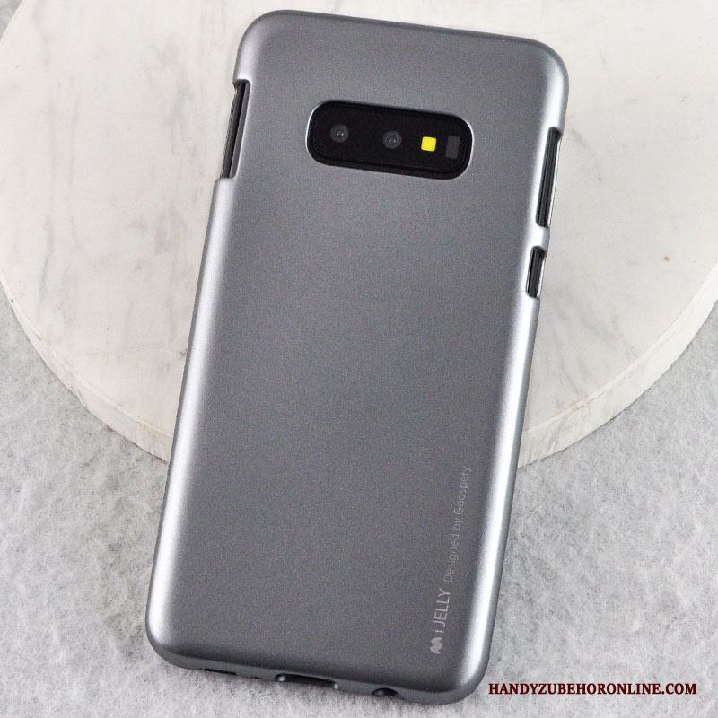 Samsung Galaxy S10e Skal Slim Känna Nubuck Fodral Silikon Stjärna Mjuk