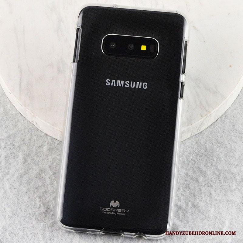 Samsung Galaxy S10e Skal Slim Känna Nubuck Fodral Silikon Stjärna Mjuk