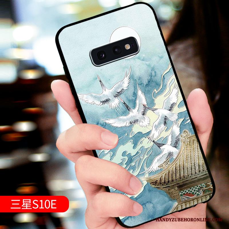 Samsung Galaxy S10e Skal Telefon Nubuck Skydd Lättnad Trend Varumärke Fallskydd Stjärna