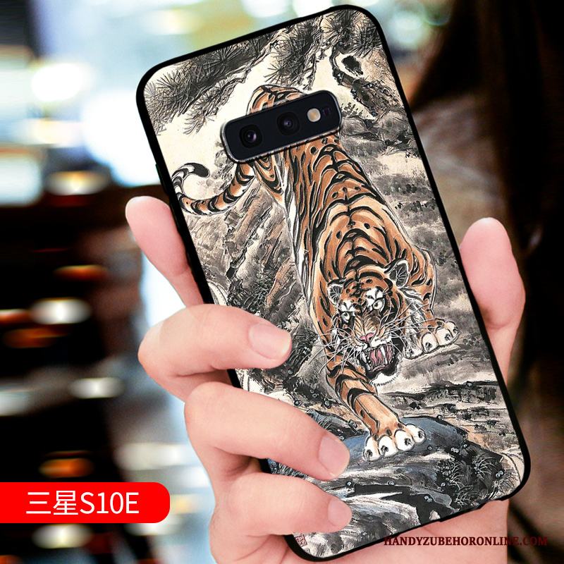 Samsung Galaxy S10e Skal Telefon Nubuck Skydd Lättnad Trend Varumärke Fallskydd Stjärna