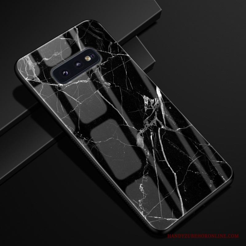 Samsung Galaxy S10e Solid Färg Glas Purpur Skal Telefon Fodral Anpassa Skydd