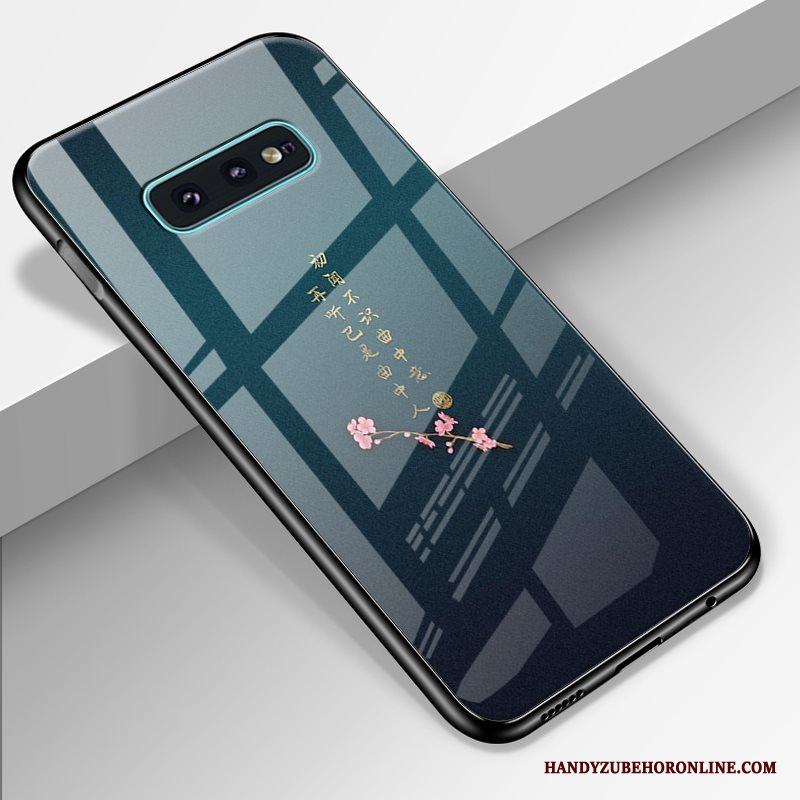 Samsung Galaxy S10e Stjärna Högt Utbud Blå Tecknat Skal Telefon Härdat Glas Kreativa