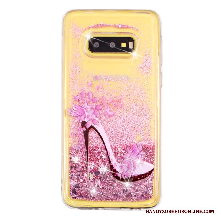 Samsung Galaxy S10e Stjärna Kvicksand Vätska Transparent Skydd Fodral Skal Telefon