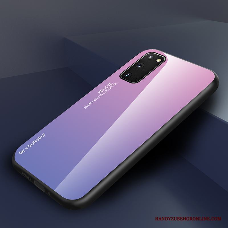 Samsung Galaxy S20 Gradient Skal Telefon Blå Stjärna Fodral Skydd Kreativa