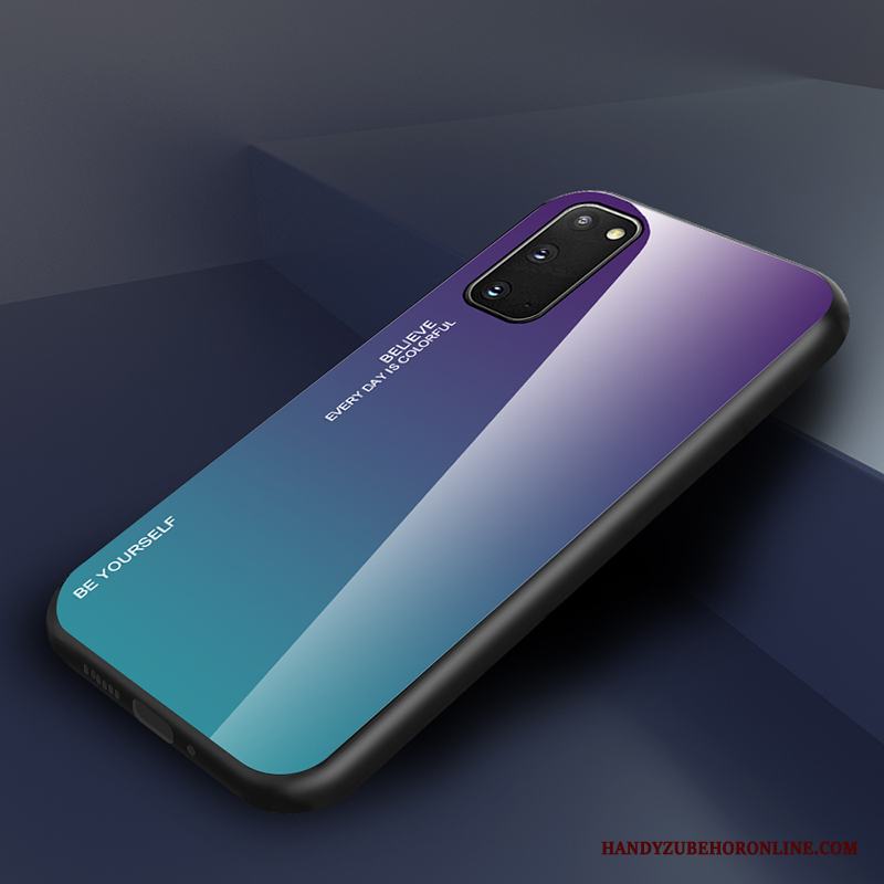 Samsung Galaxy S20 Gradient Skal Telefon Blå Stjärna Fodral Skydd Kreativa