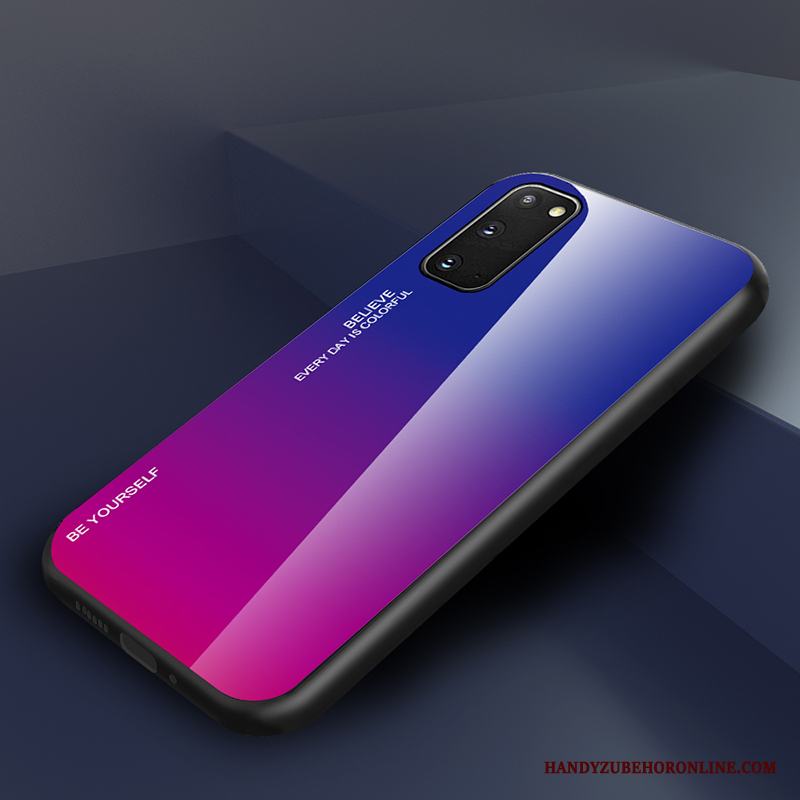 Samsung Galaxy S20 Gradient Skal Telefon Blå Stjärna Fodral Skydd Kreativa