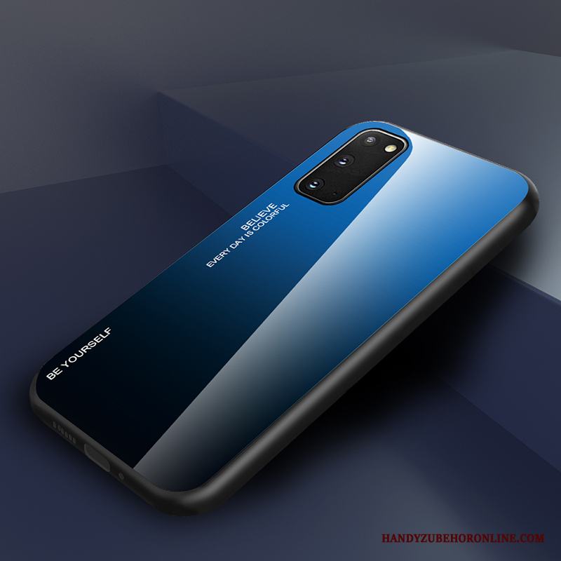 Samsung Galaxy S20 Gradient Skal Telefon Blå Stjärna Fodral Skydd Kreativa