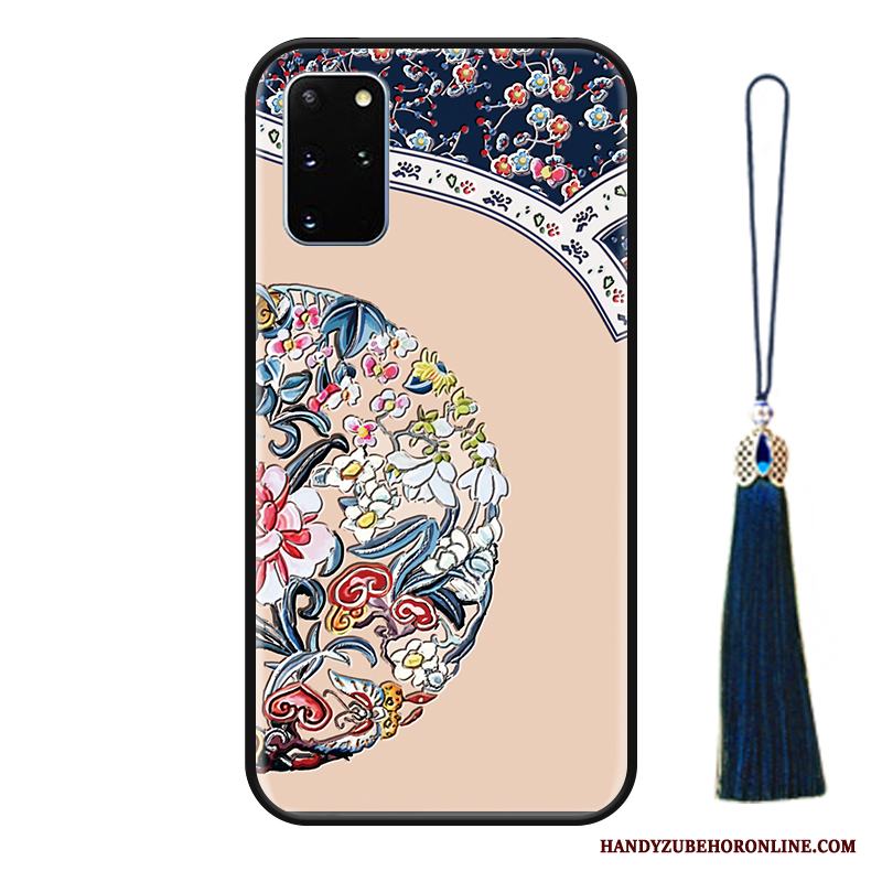 Samsung Galaxy S20+ Skal Telefon Lättnad Skydd Trend Nubuck Fallskydd Kinesisk Stil