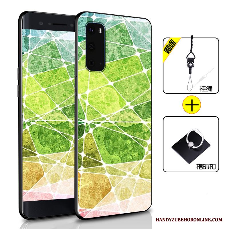 Samsung Galaxy S20 Skal Telefon Personlighet Stjärna Ny Fallskydd Grön Silikon