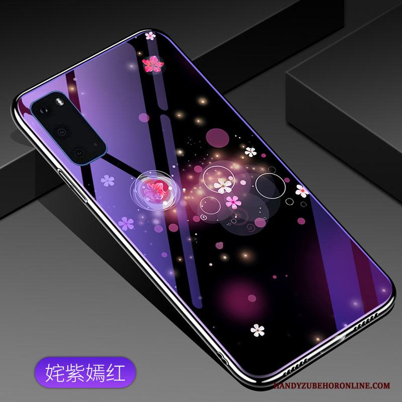 Samsung Galaxy S20 Skal Trend Purpur Trend Varumärke Mode Stjärna All Inclusive Glas