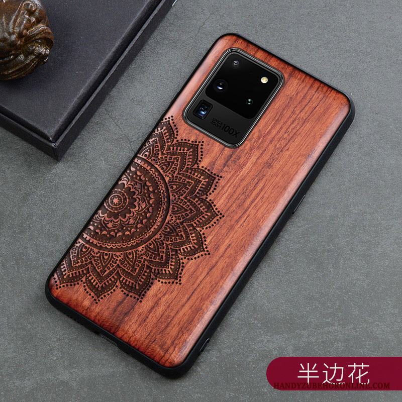 Samsung Galaxy S20 Ultra Skal Fodral Kreativa Högt Utbud Wood Personlighet Stjärna