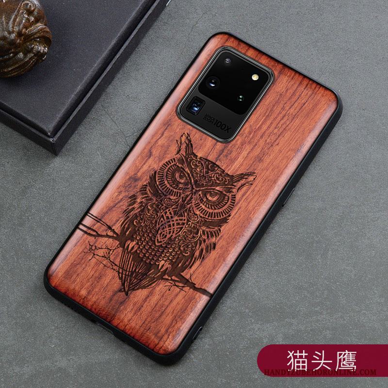 Samsung Galaxy S20 Ultra Skal Fodral Kreativa Högt Utbud Wood Personlighet Stjärna