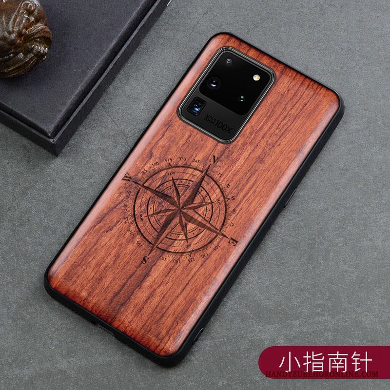 Samsung Galaxy S20 Ultra Skal Fodral Kreativa Högt Utbud Wood Personlighet Stjärna