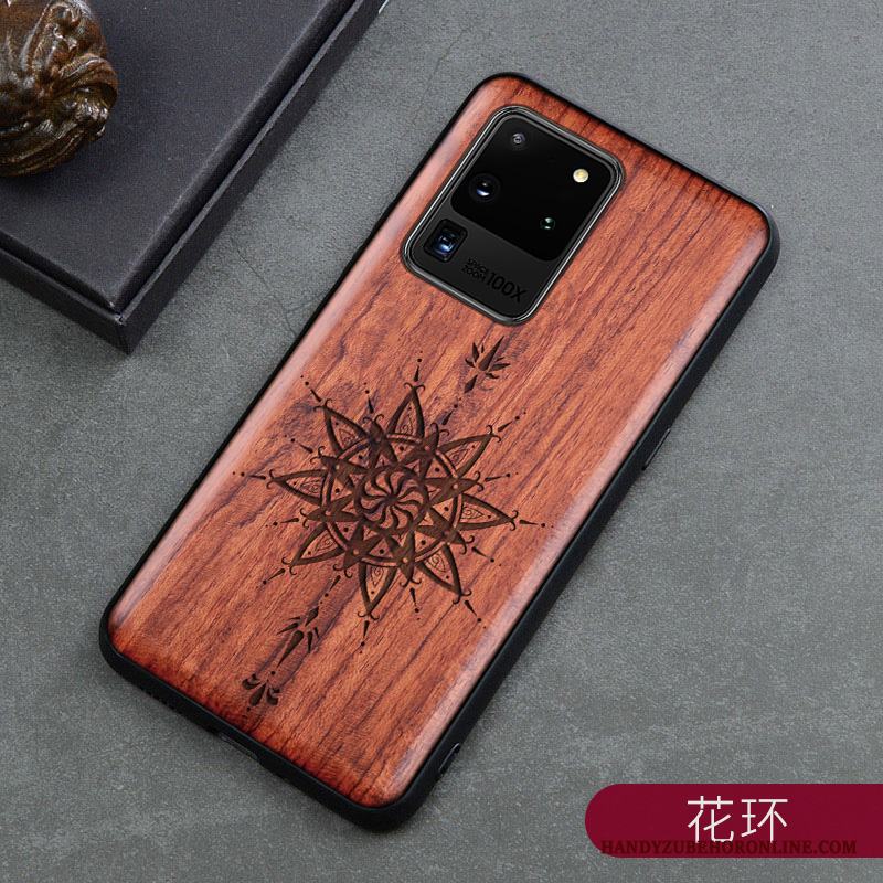 Samsung Galaxy S20 Ultra Skal Fodral Kreativa Högt Utbud Wood Personlighet Stjärna