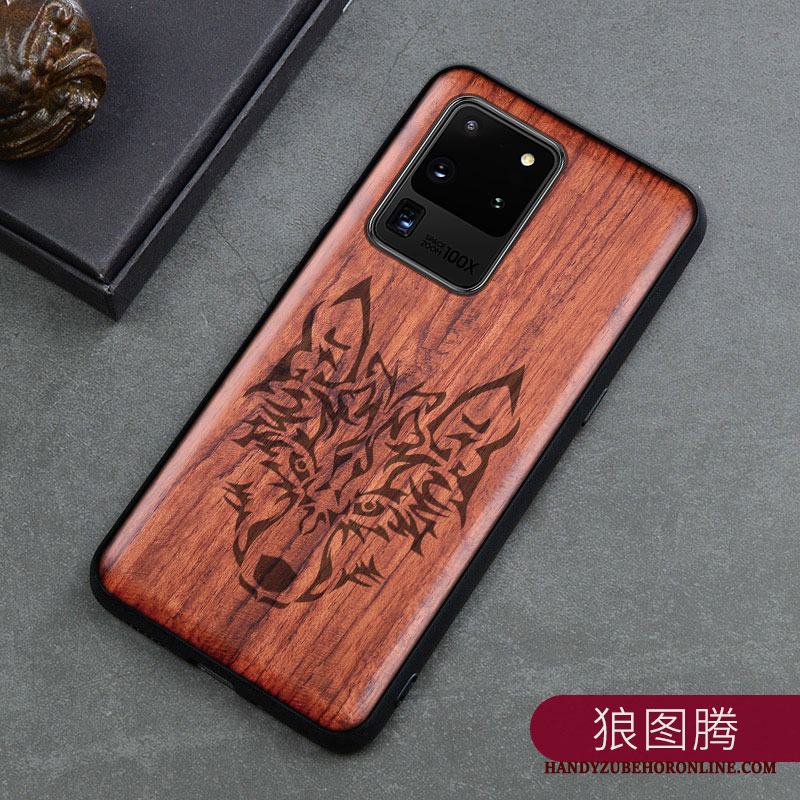 Samsung Galaxy S20 Ultra Skal Fodral Kreativa Högt Utbud Wood Personlighet Stjärna