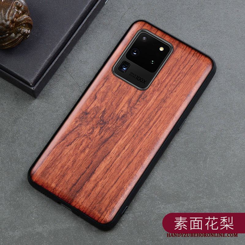 Samsung Galaxy S20 Ultra Skal Fodral Kreativa Högt Utbud Wood Personlighet Stjärna