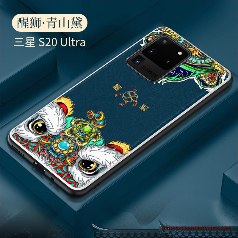 Samsung Galaxy S20 Ultra Skal Fodral Personlighet Silikon Skydd Kinesisk Stil Kreativa Stjärna