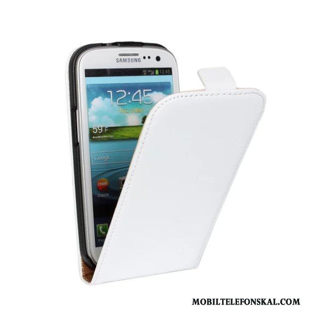 Samsung Galaxy S3 Gul Läderfodral Äkta Läder Skal Telefon Täcka Stjärna Mobil Telefon