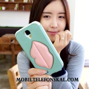 Samsung Galaxy S4 Blå Stjärna Skydd Fodral Mobil Telefon Läderfodral Skal Telefon