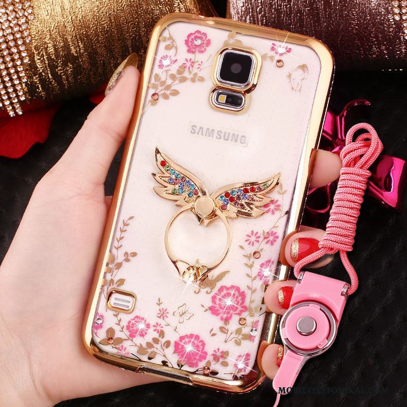 Samsung Galaxy S4 Fodral Strass Mobil Telefon Skal Telefon Stjärna Guld Skydd