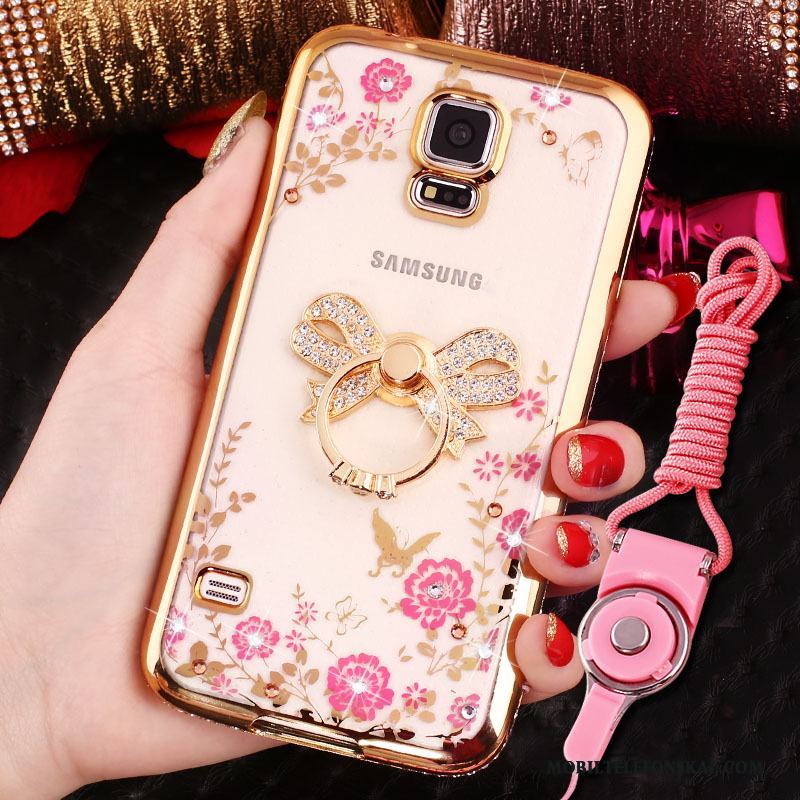 Samsung Galaxy S4 Fodral Strass Mobil Telefon Skal Telefon Stjärna Guld Skydd