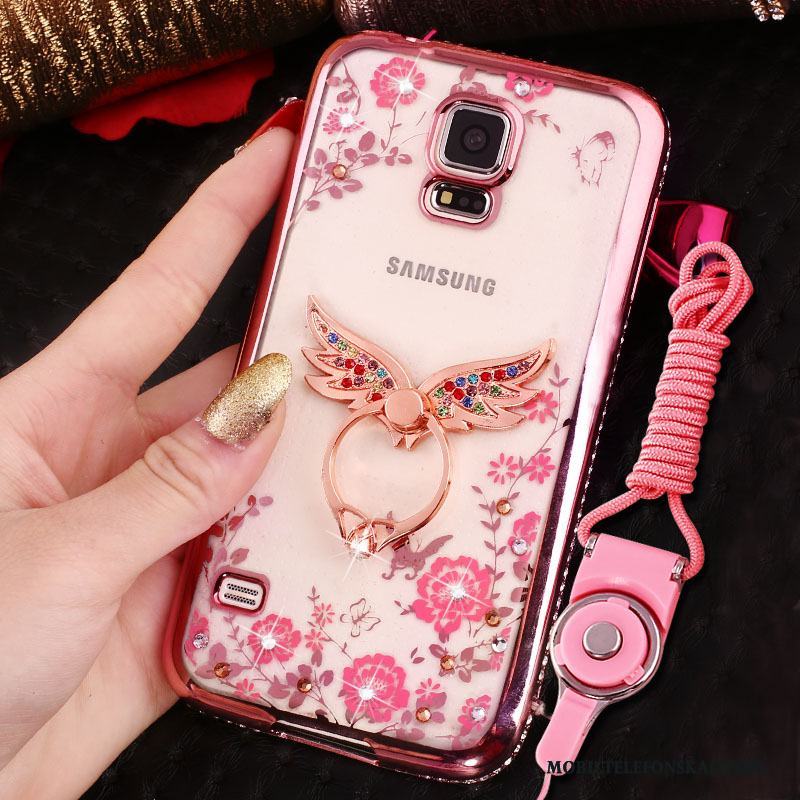 Samsung Galaxy S4 Skal Fodral Plating Silikon Skydd Fallskydd Stjärna Strass