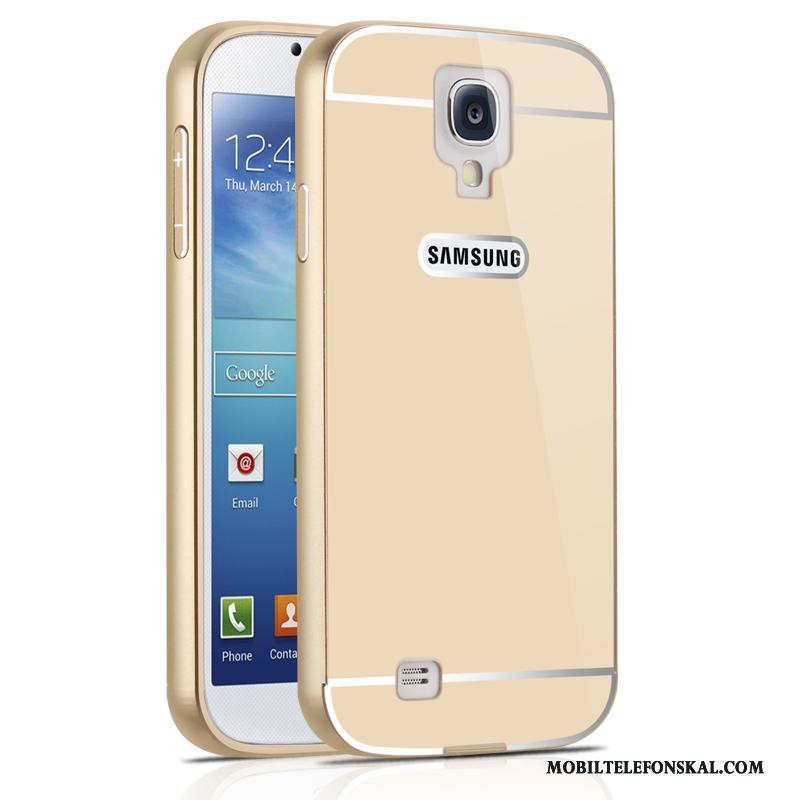 Samsung Galaxy S4 Skal Stjärna Skydd Fallskydd Mobil Telefon Fodral Metall Röd