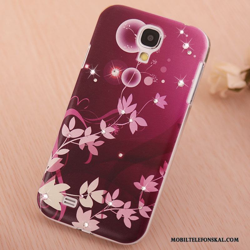 Samsung Galaxy S4 Skydd Fodral Skal Telefon Stjärna Rosa