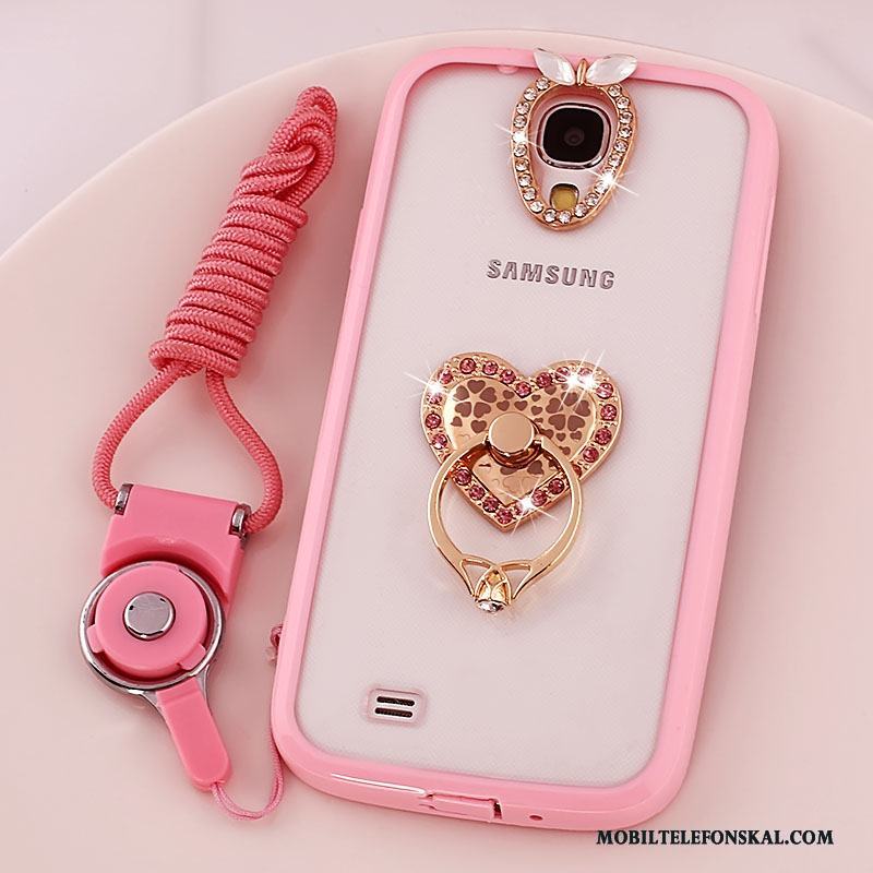 Samsung Galaxy S4 Skydd Hängsmycken Silikon Stjärna Rosa Skal Telefon Fodral