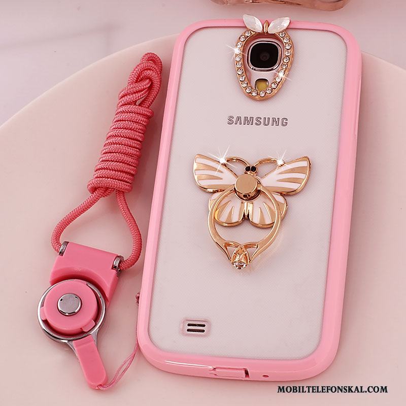 Samsung Galaxy S4 Skydd Hängsmycken Silikon Stjärna Rosa Skal Telefon Fodral