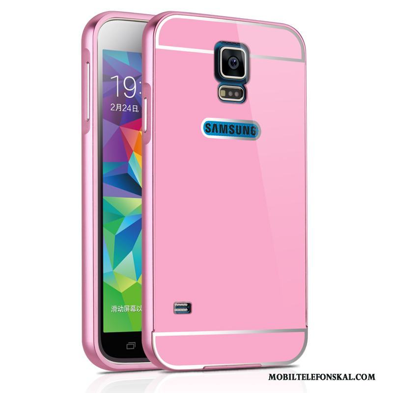 Samsung Galaxy S5 Metall Skal Frame Skydd Svart Fodral Stjärna