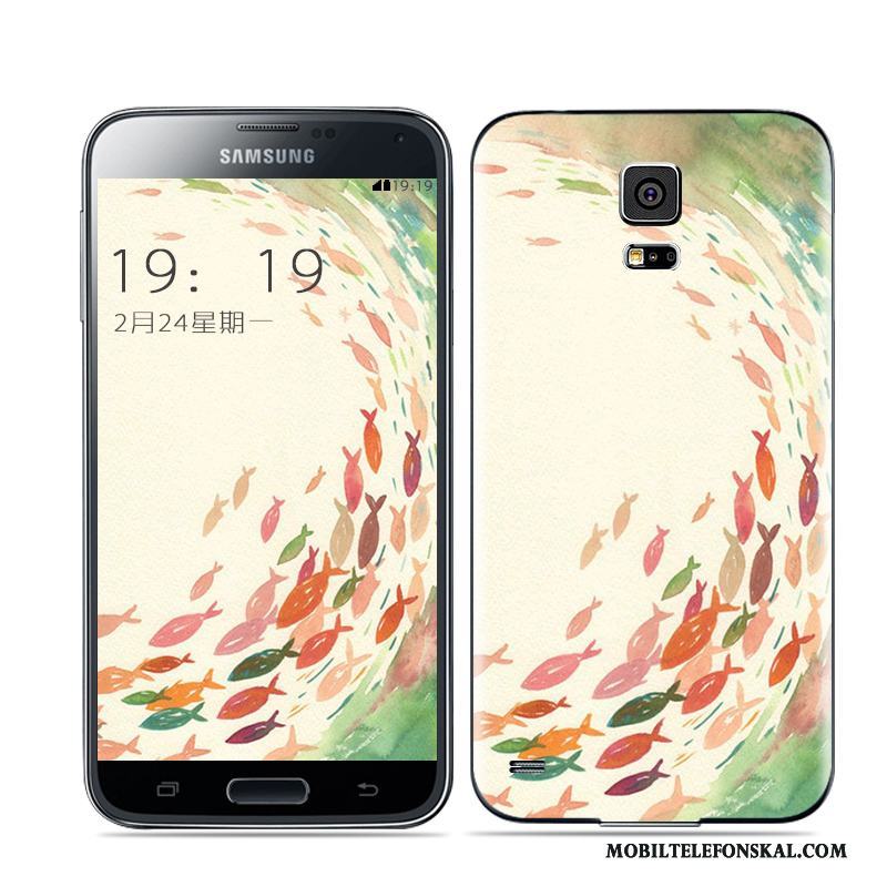 Samsung Galaxy S5 Skal Telefon Mobil Telefon Stjärna Svart Bakre Omslag