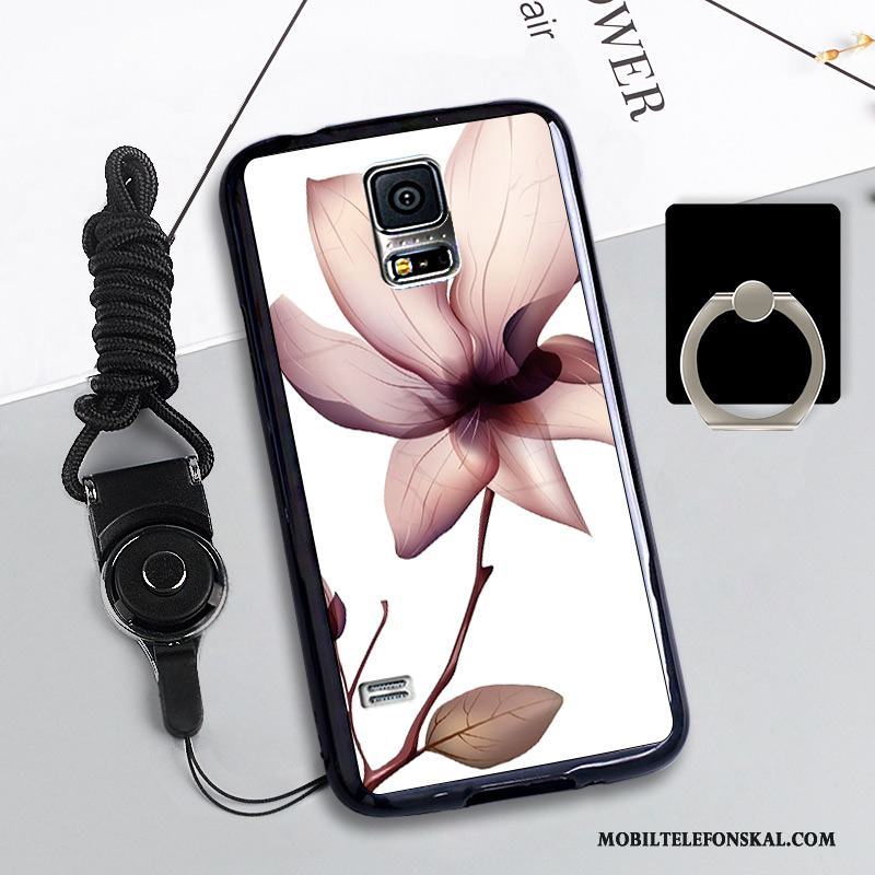 Samsung Galaxy S5 Skydd Skal Telefon Mobil Telefon Rosa Silikon Hängsmycken Fodral