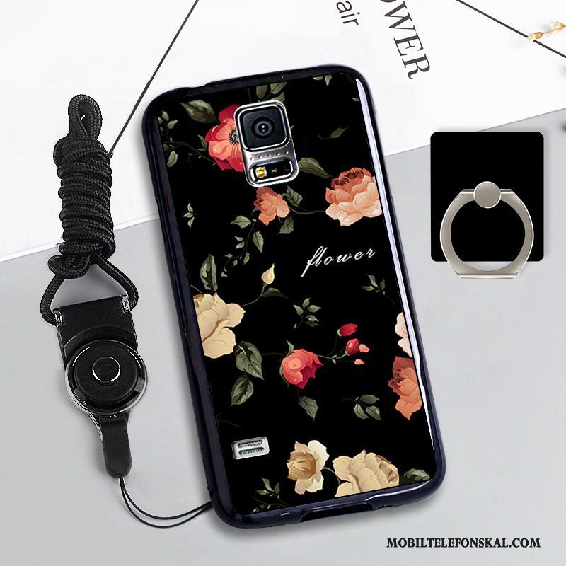 Samsung Galaxy S5 Skydd Skal Telefon Mobil Telefon Rosa Silikon Hängsmycken Fodral