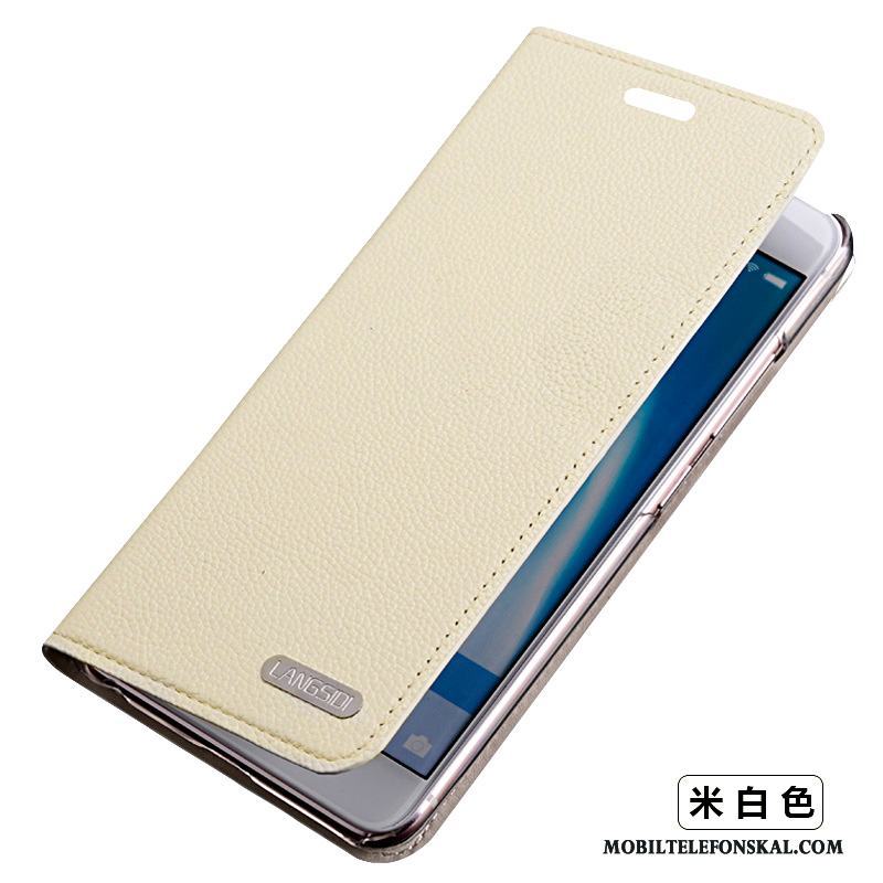 Samsung Galaxy S5 Stjärna Läderfodral Äkta Läder Skydd Skal Telefon Fallskydd Tunn