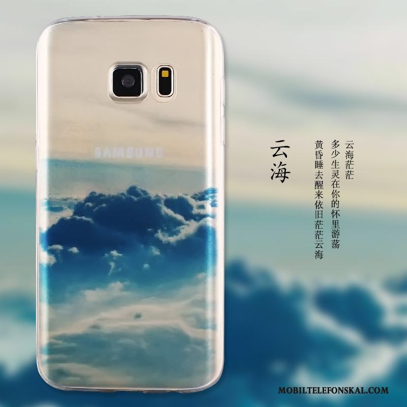 Samsung Galaxy S6 Edge + Skal Skydd Mjuk Telefon Stjärna Fodral Silikon
