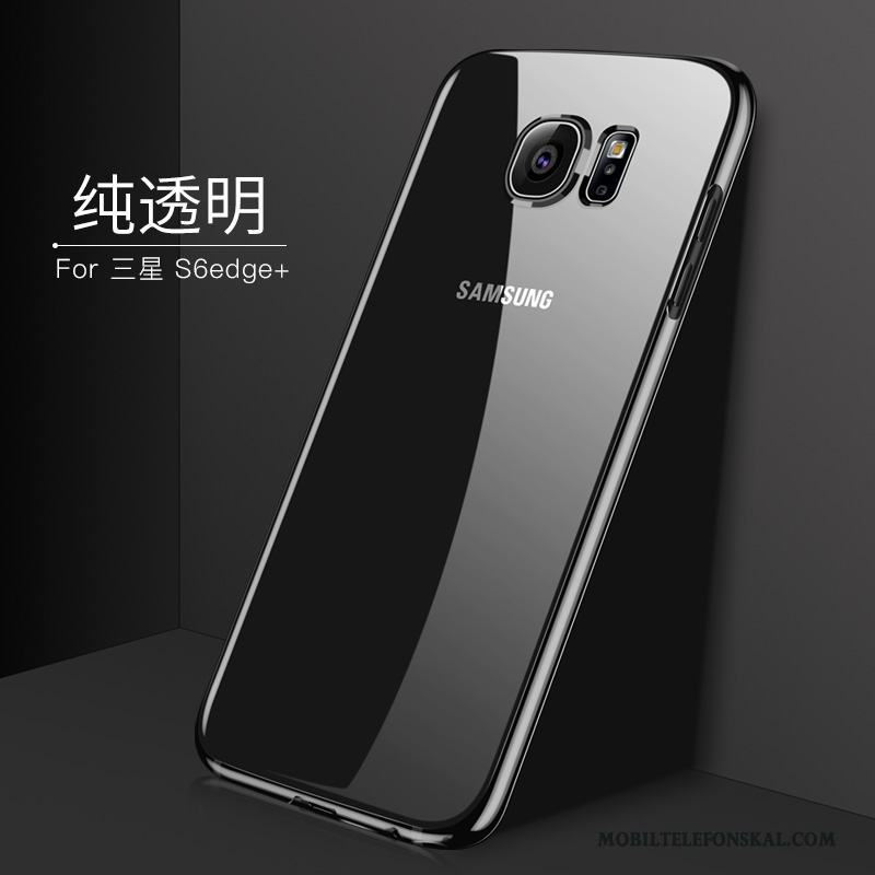 Samsung Galaxy S6 Edge + Skal Telefon Svart Slim Skydd Stjärna Fallskydd Trend