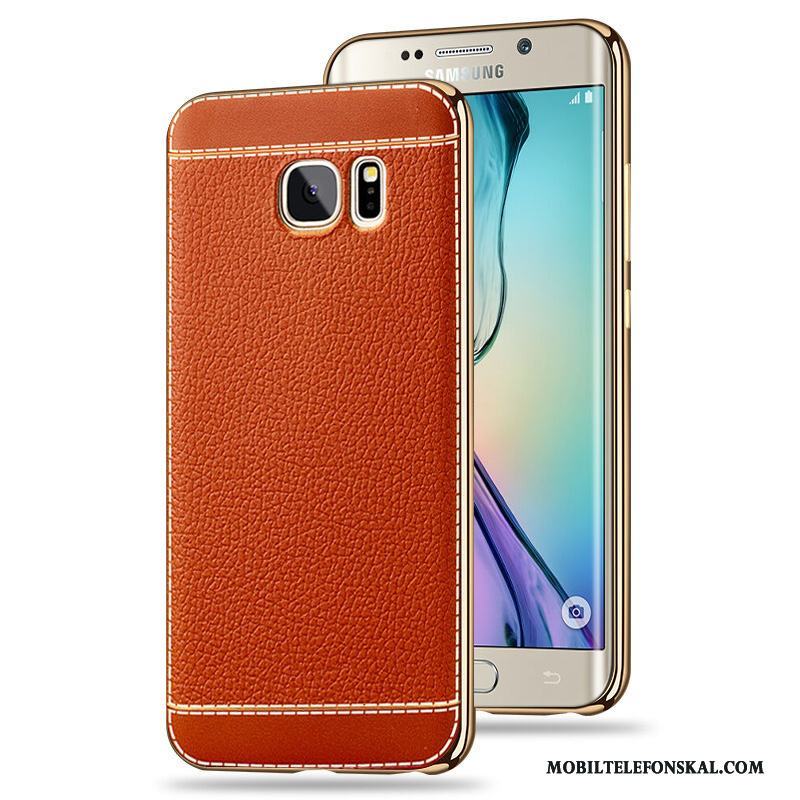 Samsung Galaxy S6 Edge Skydd Fodral Plating Skal Telefon All Inclusive Stjärna Silikon