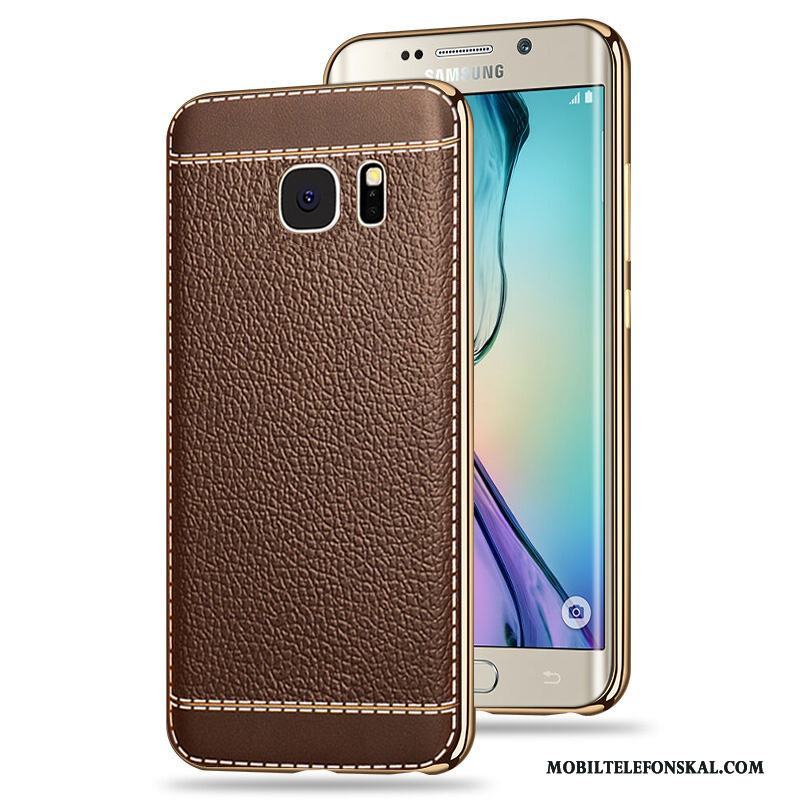 Samsung Galaxy S6 Edge Skydd Fodral Plating Skal Telefon All Inclusive Stjärna Silikon